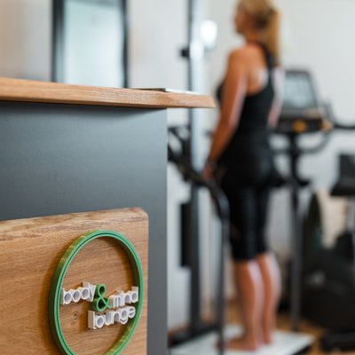 body & mind lounge Podersdorf: Rezeption.